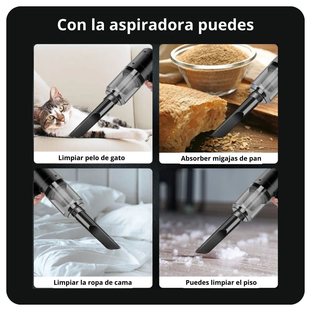 PowerVac Pro: Aspiradora Multifuncional Portátil Inalámbrica