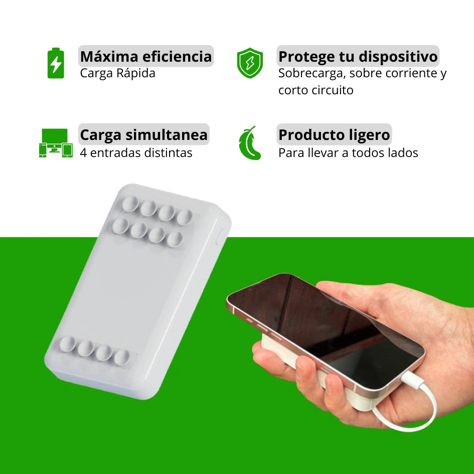 PowerMax 10K: Cargador Portátil para Celular 10000 mAh