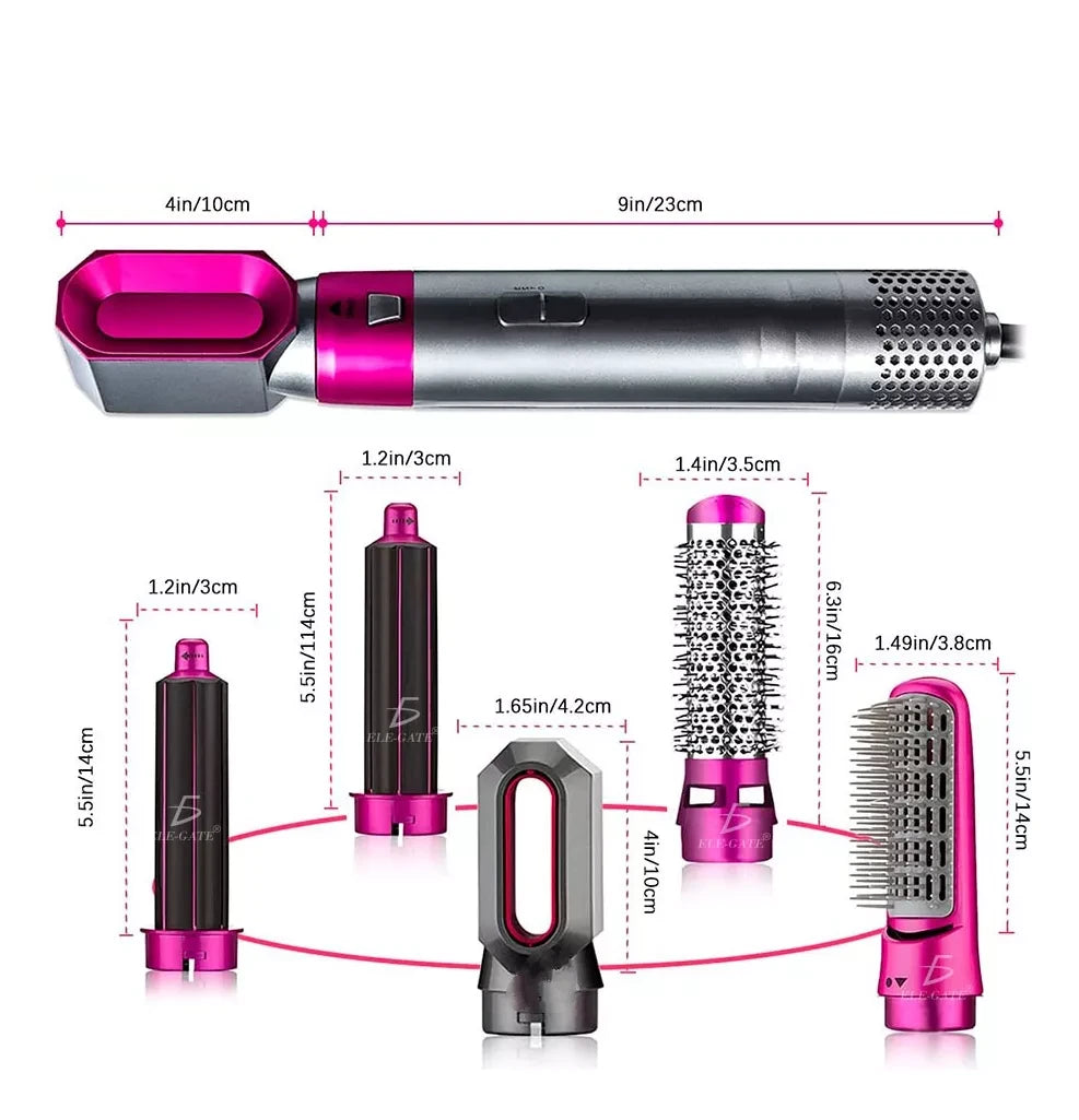 Cepillo Secador De Pelo 5 En 1
