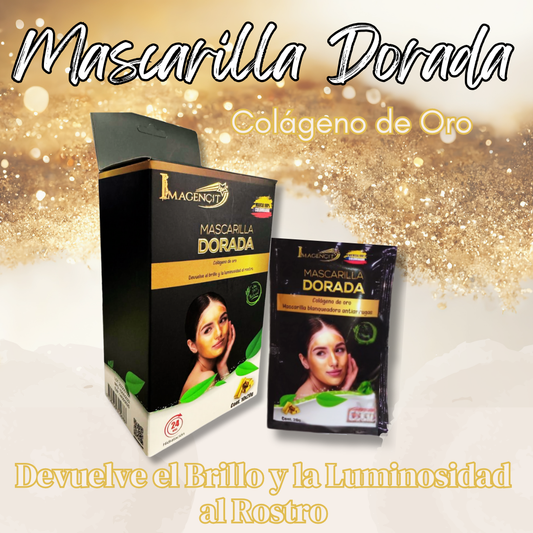 Mascarilla Dorada: Mascarilla Facial Con Colágeno De Oro