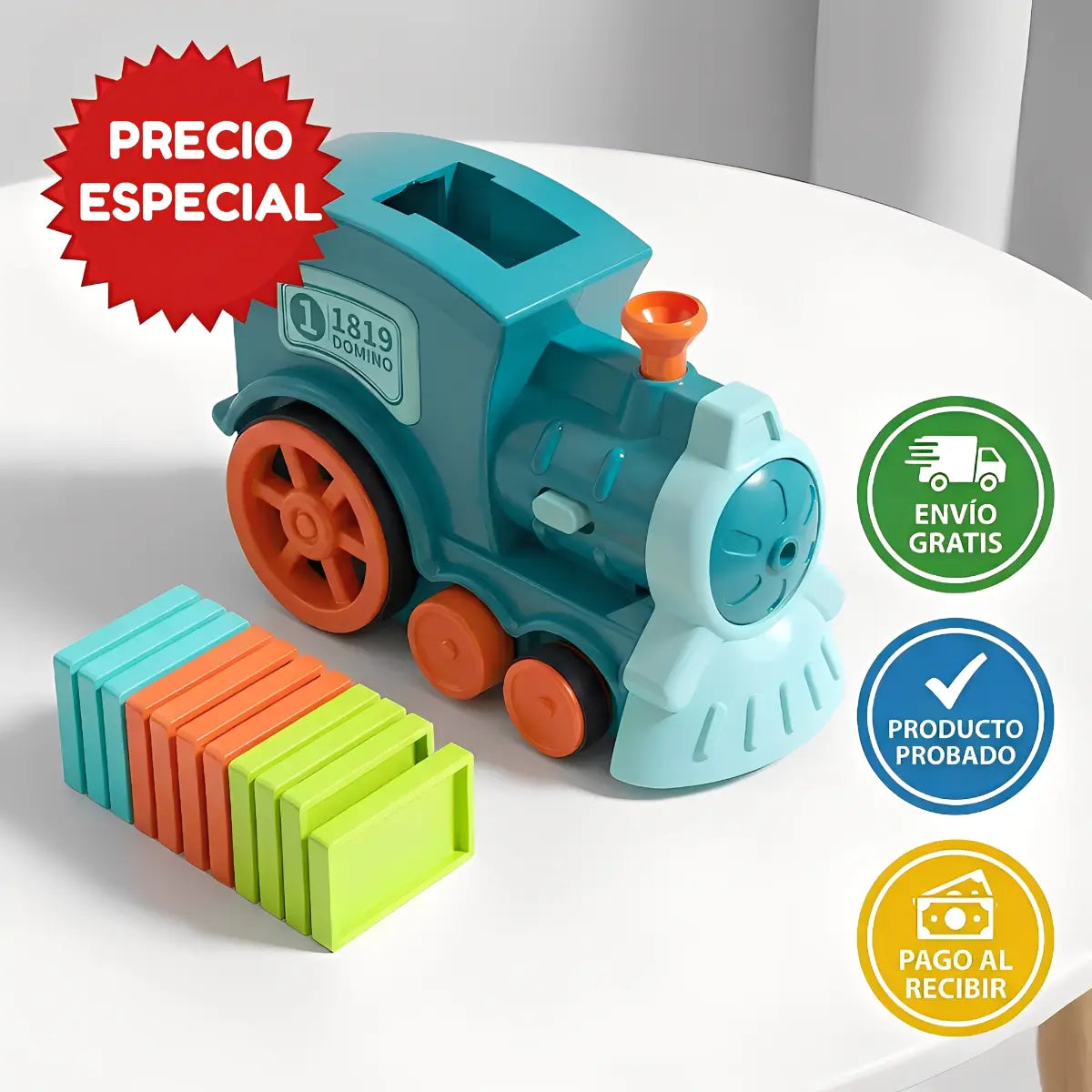 DomiTrain™ | Hace el trabajo difícil para que tú disfrutes la magia de derribarlo