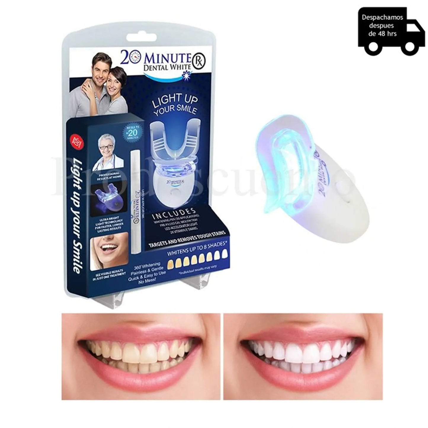 Dental White RX: Blanqueador de Dientes 20 Minutos