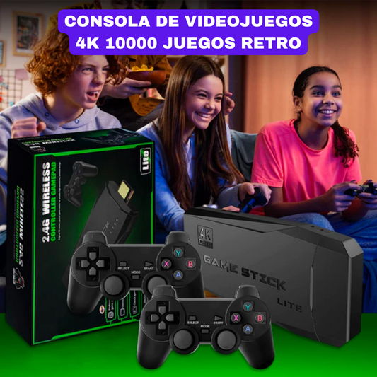 🎮 Consola Game Stick Lite 4K 10 Mil Juegos Retro 🎮