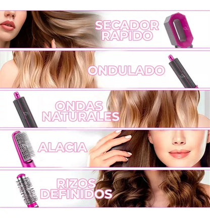 Cepillo Secador De Pelo 5 En 1