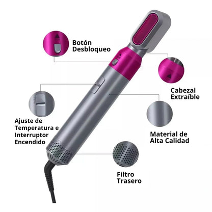 Cepillo Secador De Pelo 5 En 1